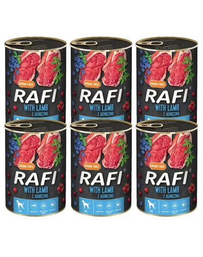 DOLINA NOTECI RAFI Hrana umeda pentru vaine, cu miel 6x800 g