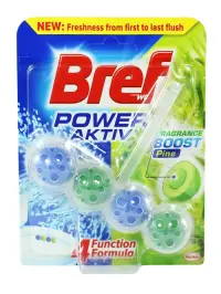 Bref Odorizant WC cu bile 50g Power Aktiv Pine