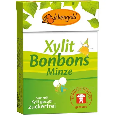 Bomboane cu Xylitol si Menta fara Zahar 30g