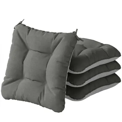 Outsunny Pernă de Scaun pentru Exterior, 39,5x39,5cm, Gri Închis | Aosom Romania