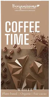 Ciocolată organică cu cafea decofeinizată, 60 g, Benjamissimo