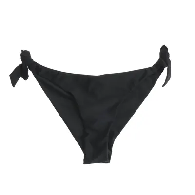 Slip de baie negru cu snur reglabil