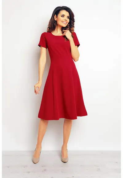 Rochie dama Poliester - M095 - Rosu