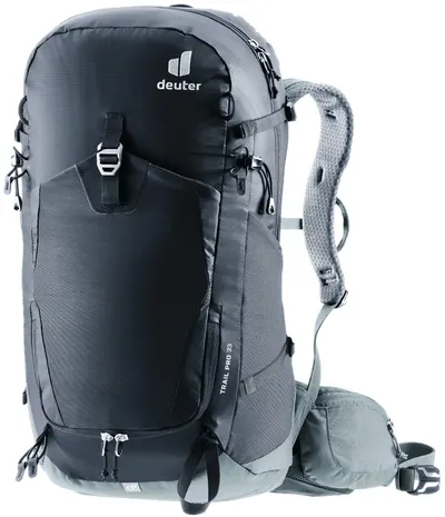 Rucsac turistic Deuter - Trail Pro, 33 L, negru/gri