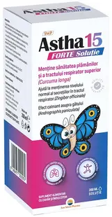 Astha 15 ForteSirop pentru sistemul respirator, 200 ml, Sun Wave Pharma