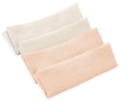 Set de 4 batiste din muselină BabyJem - Somon, 25 x 25 cm