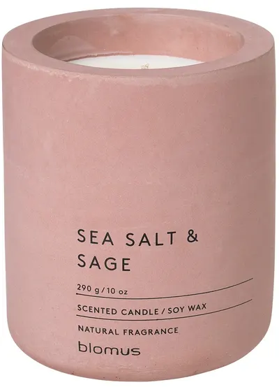 Lumânare aromatică Blomus Fraga - L, sare de mare și salvie, trandafirul de câmpie