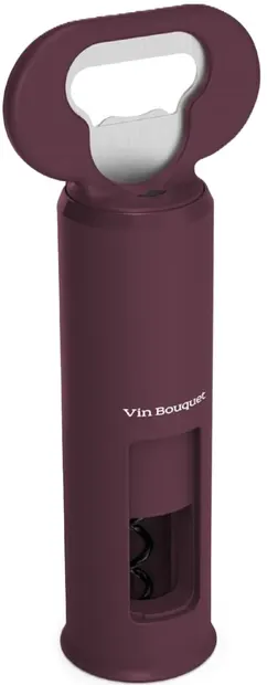 Tirbușon cu deschizător de sticle Vin Bouquet, burgundy