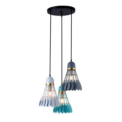 Pendul Shuttle 3xe27 Alb/gri/verde