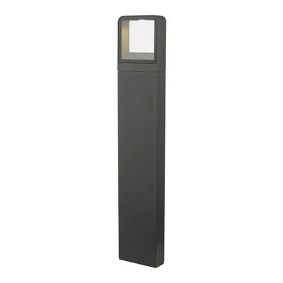 Pitic Malone Outdoor Post With Square Light Matt Grey IP65 LED