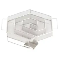 Gossi generator de fum rece cu 6 laturi 22,5cm otel inoxidabil rotund