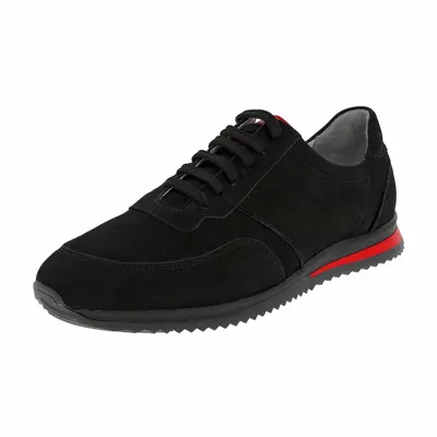 Pantofi Negru Nabuc Pas Piele Naturala 42