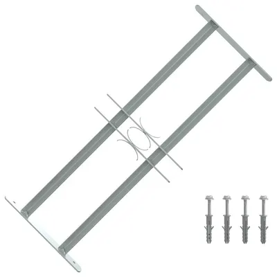 Grilaj de siguranță pentru ferestre cu 2 bare transversale 500-650 mm