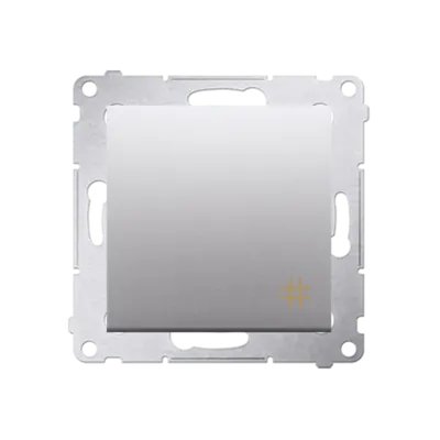 Intrerupator cruce 10A, 250V~, conectare rapida (fitinguri push-in), silver mat metalic