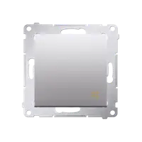 Intrerupator cruce 10A, 250V~, conectare rapida (fitinguri push-in), silver mat metalic