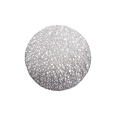 Servet de masa NEST, 38 cm, poliester, argintiu