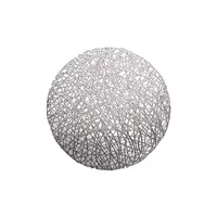 Servet de masa NEST, 38 cm, poliester, argintiu