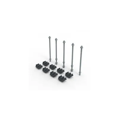 Kit pentru busbar support pentru XL³ S 4000 enclosures - pentru flat copper bars thickness 10 mm and inaltime from 80 to 120 mm