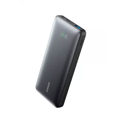 Baterie Externa Anker 533 PowerCore, 10000mAh, 25W, QC + PD, 1 x USB-A - 2 x USB-C, Neagra A1249G11