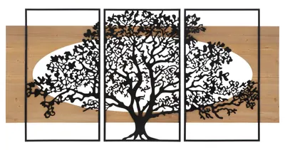 Mauro Ferretti Set 3 Bucati Panou De Perete cm 176X2X90 (63X2X90-50X2X90) | Aosom Romania