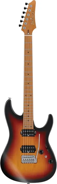 Chitară electrică Ibanez AZ2402 TFF cu husă, negru/maro