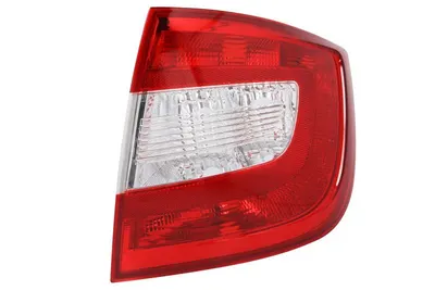 Stop tripla lampa spate dreapta potrivit SKODA RAPID 2012-2017 - (Semnalizator alb, culoare sticla alb-rosu, lumini ceata, lumini mers inapoi)