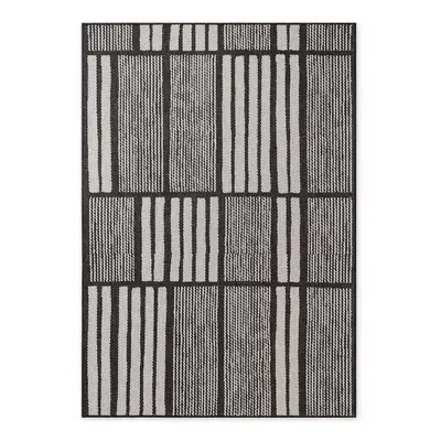 Covor pentru exterior și interior negru/crem 120x170 cm Haringey Allington – Ted Baker