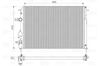 Radiator Motor Potrivit Dacia Logan, Logan Mcv; Renault Logan I, Megane I, Megane I Classic, Megane I Coach, Scenic I 1.4-2.0