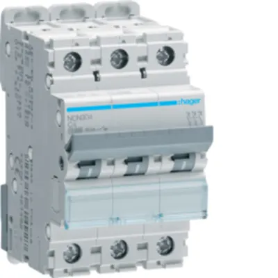 Disjunctor 3P, 4A, 10kA, C, 3M