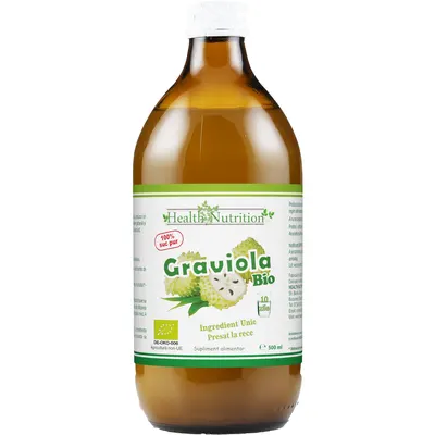 Graviola Suc 100% Pur Ecologic/Bio 500ml
