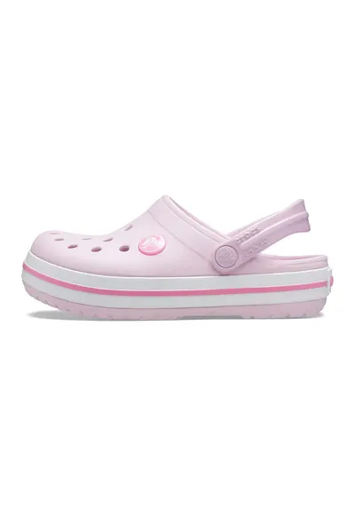 Saboti slingback cu model uni - Roz pal