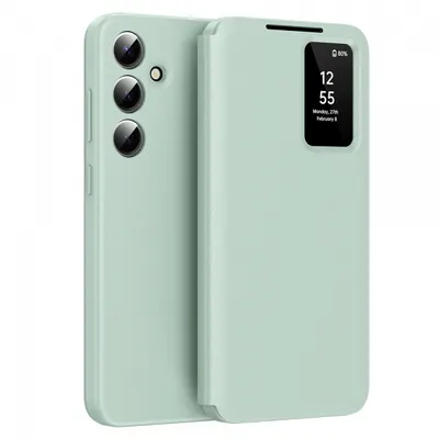 Husa pentru Samsung Galaxy S24 S921, Techsuit, SmartView, Verde
