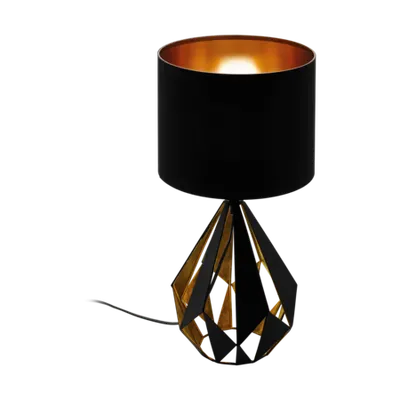 Lampa de masa CARLTON 5 negru, copper 220-240V,50/60Hz
