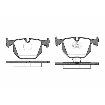 Set placute frana, frana disc REMSA 0381.00