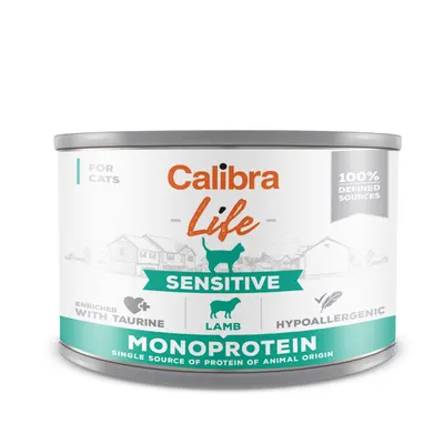 Calibra Cat Life can Sensitive Lamb 200 g