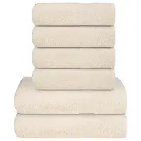 Gossi set prosoape 8 piese crema 360 g/m2 100% bumbac