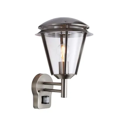 Aplica pentru iluminat decorativ exterior, Inova PIR 1lt wall IP44 60W