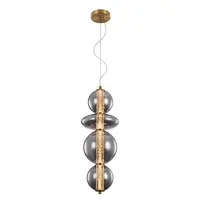 Splendor Led Pendant 18w 3000k, Brass+smoky Grey