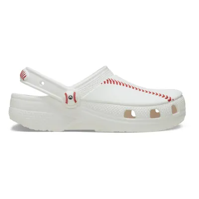 Saboti Crocs Classic Toddler Baseball Clog Alb - White