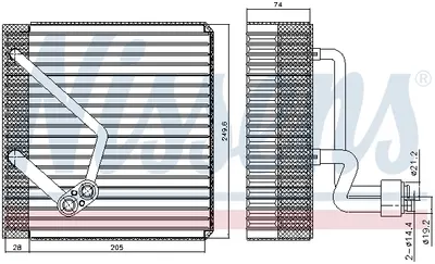 Evaporator aer conditionat potrivit HYUNDAI TUCSON 2.7 08.04-11.10