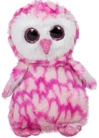Jucărie de pluș Amek Toys - Bufniță, roz, 15 cm