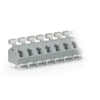 PCB terminal block; push-button; 2.5 mm²; Pin spacing 7.5/7.62 mm; 6-pole; CAGE CLAMP®; commoning option; 2,50 mm²; gray