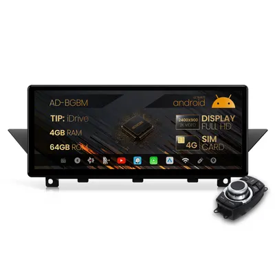 Navigatie BMW X1 E84 (2009-2015), Varianta iDrive, Android 13, BM-Octacore 4GB RAM + 64GB ROM, 12.3 Inch - AD-BGBM12004+AD-BGRKITBM004
