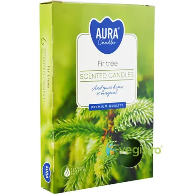 Set Lumanari Tip Pastila Aroma Brad 6 buc.