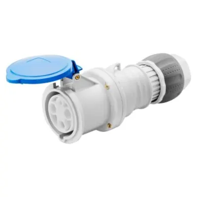 Priza industriala mobila HP - IP44/IP54 - 3P+E 63A 200-250V 50/60HZ - BLUE - 9H - MANTLE TERMINAL