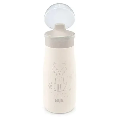 Sticla sport din otel inoxidabil Nuk Mini Me 300 ml 9 luni + Bej