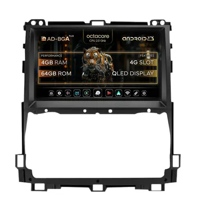 Navigatie Toyota Prado J120 (2002-2010), Android, A-Octacore 4GB RAM + 64GB ROM, 9 Inch - AD-BGA9004+AD-BGRKIT084
