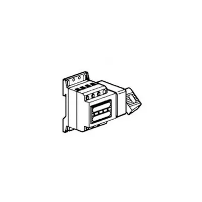 Separator rotativ cu fuzibile - 32 A - 4P - side handle, negru - 4.5 module
