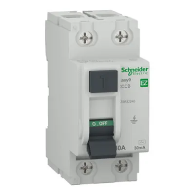Easy9 Intreruptor diferential 2P AC 30 mA 40A