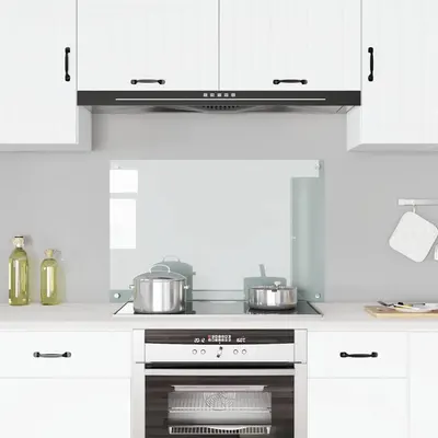 vidaXL Panou antistropi bucătărie transparent 90x60 cm sticlă securiz.